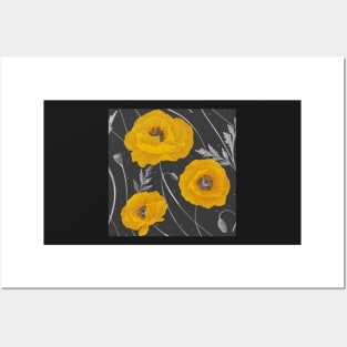 Yellow Poppy Posters and Art